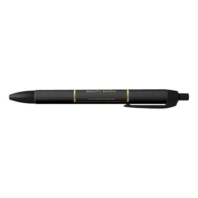Stylo Noir Promotion professionnelle en or noir moderne (Bas)