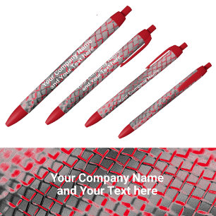 Stylo Noir Promotions avec nom de société Chaîne Lien clôture