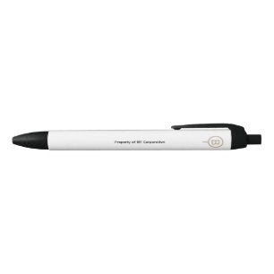 Stylo Noir Propriété de la société Bill Minimaliste