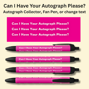 Stylo Noir Puis-je avoir votre autographe s'il vous plaît sur