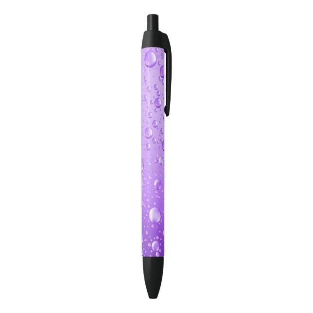 Stylo Noir Purple gouttes de pluie Abstraite (Bas (Vertical))