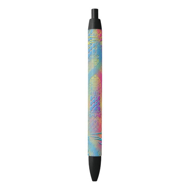 Stylo Noir PYTHON - moderne fractale décorative - (devant Vertical)