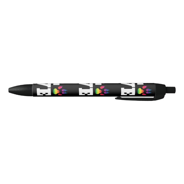 Stylo Noir Rainbow paw (Bas)