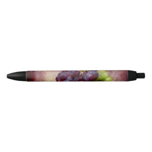 Stylo Noir Raisins Rouge Et Vert