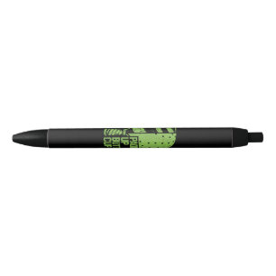 Stylo Noir Raquette de Pickleball Drôle Haut Beurre Coupe