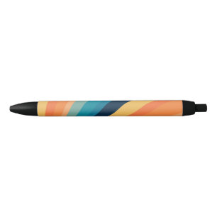 Stylo Noir Rayons solaires rétro