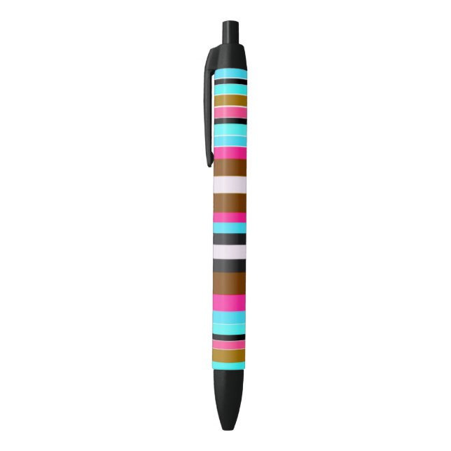 Stylo Noir Rayures grasses (Haut (Vertical))