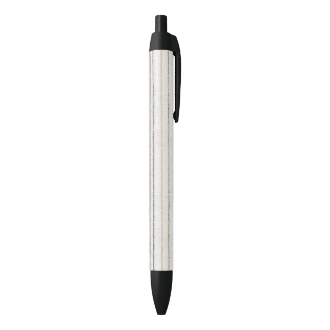 Stylo Noir Rayures Vert Bleu Crème (Bas (Vertical))