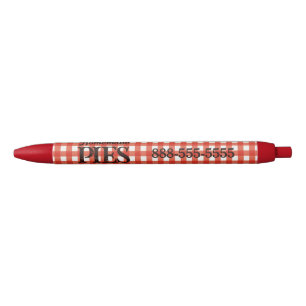Stylo Noir Red Plaid Country Pique-nique Pique-nique Maison P