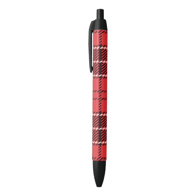 Stylo Noir Red Tartan (Haut (Vertical))