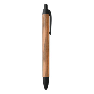 Stylo Noir Regard du bois de grain d'eucalyptus naturel