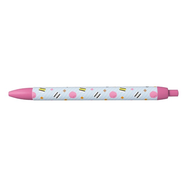 Stylo Noir Réglisse Allsorts de sucrerie de Kawaii (Devant)