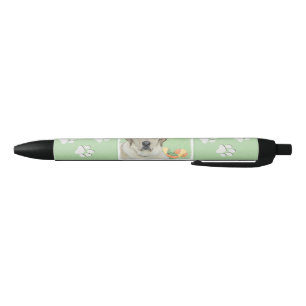 Stylo Noir Retriever du Labrador jaune et balles de tennis Pe