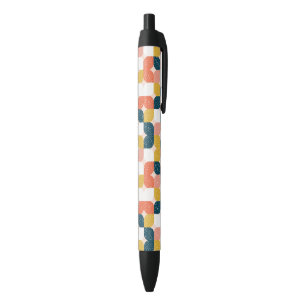 Stylo Noir Rétro motif géométrique de Bauhaus