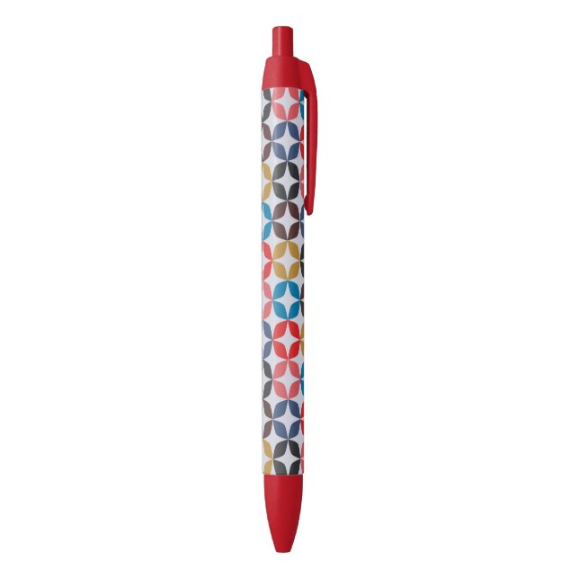 Stylo Noir Rétro profil sous convention astérisque vintage (Bas (Vertical))
