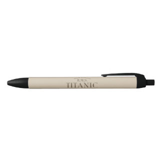 Stylo Noir RMS Titanic Ghost Ship Sepia Pen (encre noire)