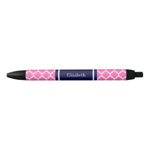 Stylo Noir Rose Chaud 2 Blanc Marocain #5 Bleu Marine Nom Mon