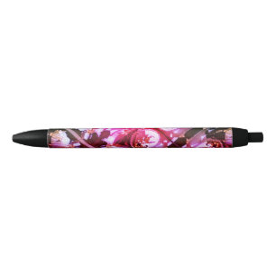 Stylo Noir Rose coloré