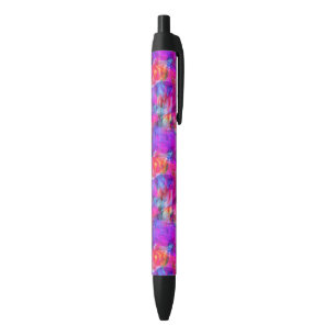 Stylo Noir Rose d'art, bleu, arrière - plan rouge de texture