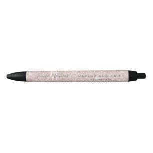 Stylo Noir Rose Gold Parties scintillant Hair Maquillage Salo