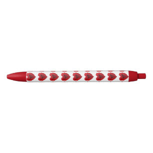 Stylo Noir Rose rouge