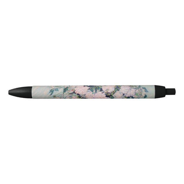Stylo Noir Roses blanches-1890-Vincent van Gogh  (Devant)