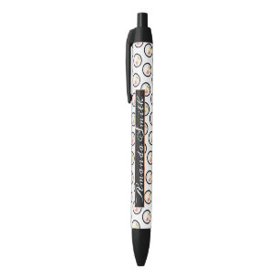 Stylo Noir Roulé de sushi saumon avocat fromage à la crème