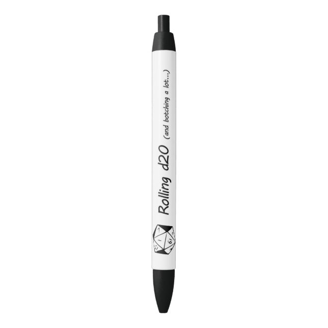 Stylo Noir Roulement d20… (devant Vertical)
