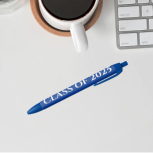 Stylo Noir Royal Blue and White School Colonnes Année