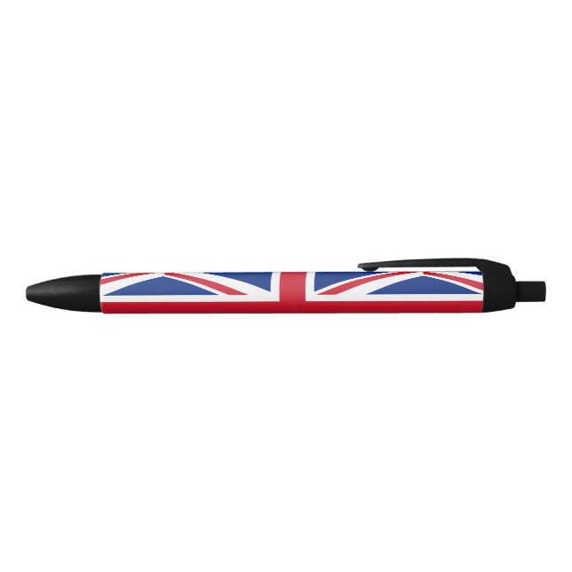 Stylo Noir Royaume-Uni (Drapeau britannique) (Union Jack) (RU (Haut)