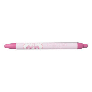 Stylo Noir Ruban à Nœud C'est une Fille
