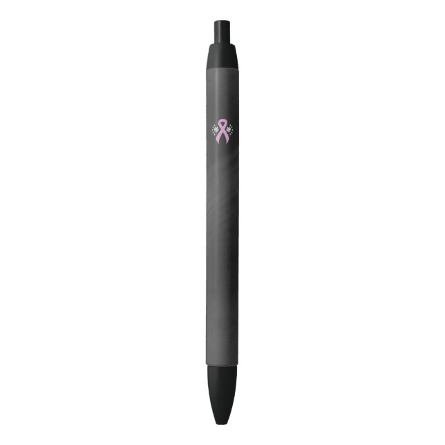 Stylo Noir Ruban Chalkboard Pink Awareness (devant Vertical)