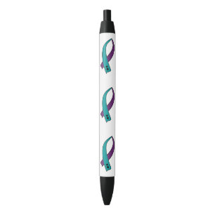 Stylo Noir Ruban de conscience de suicide