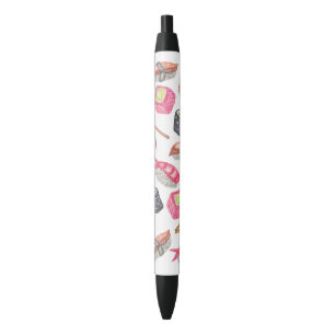 Stylo Noir Saké à la mode mignon et baguettes de sushi