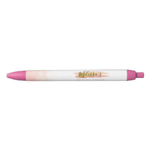 Stylo Noir salon élégant rose