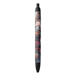 Stylo Noir Samurai Girl : Lame d'honneur