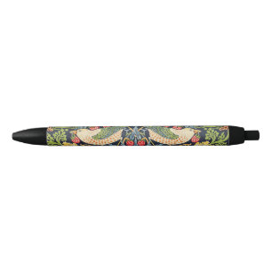 Stylo Noir Schéma floral William Morris Strawberry Thief