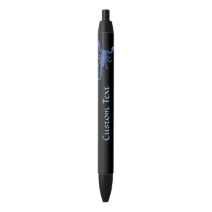Stylo Noir Scorpion bleu