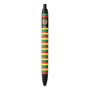 Stylo Noir Sénégal Drapeau mignon Patriotique