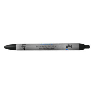Stylo Noir Service de plomberie de l'entrepreneur Chrome Desi