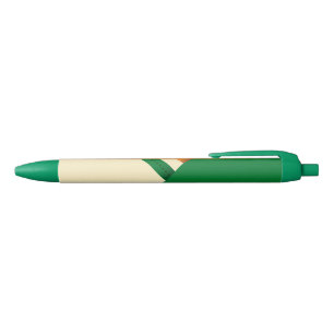 Stylo Noir Shamrock du drapeau irlandais de la Saint Patrick