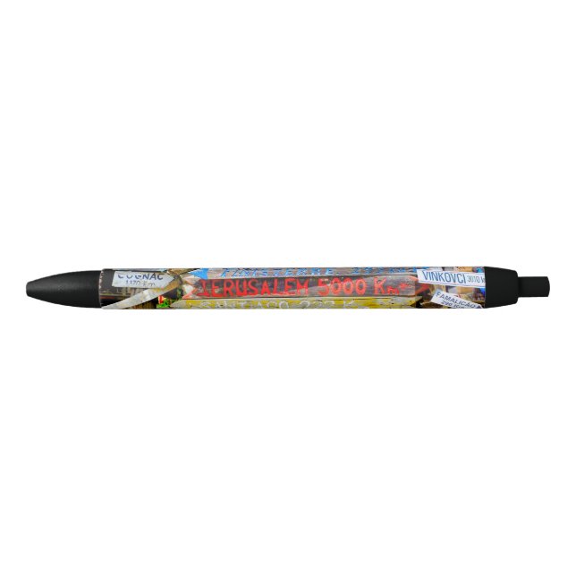 Stylo Noir Signe de distance (Devant)