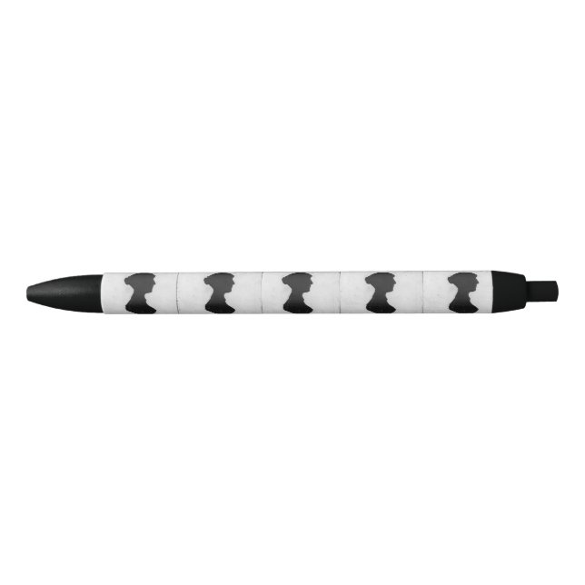 Stylo Noir Silhouette de Jane Austen (Devant)