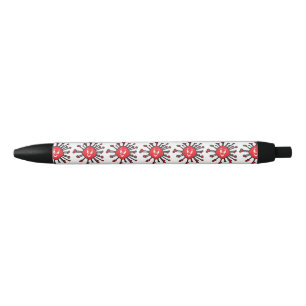 Stylo Noir Silhouette de l'infection du visage malveillant 19