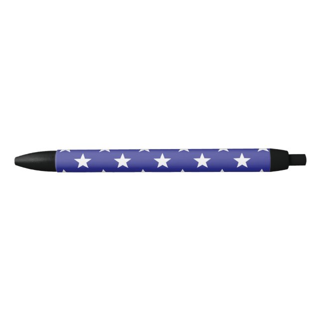 Stylo Noir Simple Étoile Patriotique (Devant)