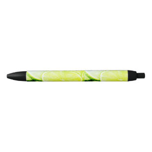 Stylo Noir Simple jaune citron vert ajouter nom minimum perso
