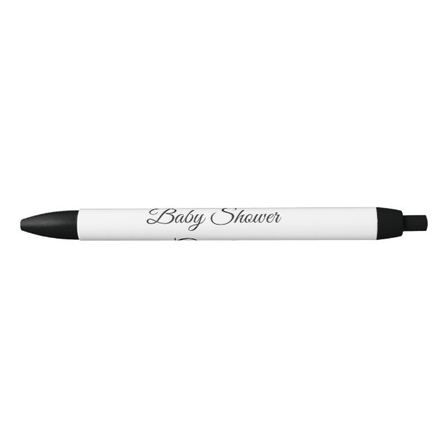Stylo Noir SIMPLE MINIMAL.CUTIE ADD NAME BABY baby shower Thr (Devant)