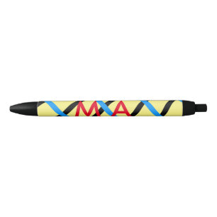 Stylo Noir Simple monogram add your name letter man minimal t