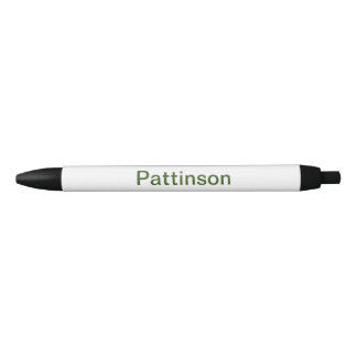Stylo Noir Simple vert minimal ajouter votre nom de texte pho