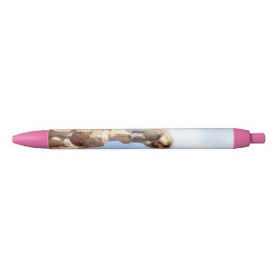 Stylo Noir Singe babouin au sommet d'une montagne